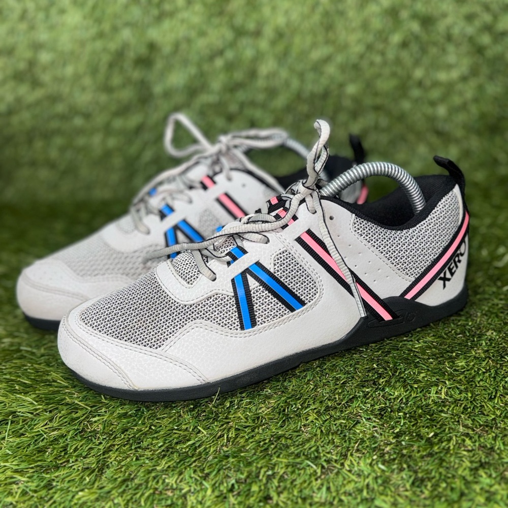 Xero Men's 7 Prio Lightweight Running Fitness Shoe Lunar White Light Gray